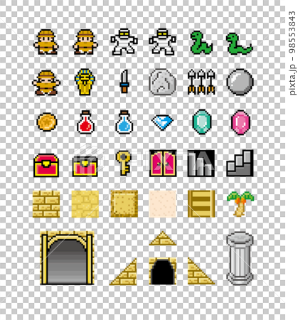 探索遊戲風格像素藝術集 98553843