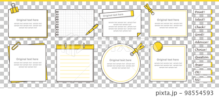 用於標題和設計的處理。備忘錄紙框架設計集 用於標題和設計的處理。備忘錄紙框架設計集 98554593