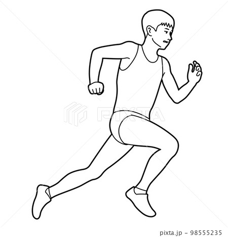 running track start line clipart for flower