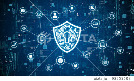 サイバーセキュリティー 98555508