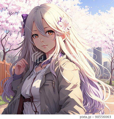 Anime girls Miyo original characters silver hair long hair  butterflies HD phone wallpaper  Peakpx