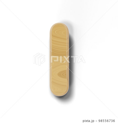 木製の3Dアルファベット 98556736