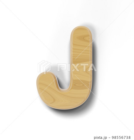 木製の3Dアルファベット 98556738