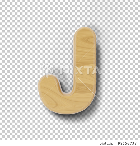 木製の3Dアルファベット 98556738