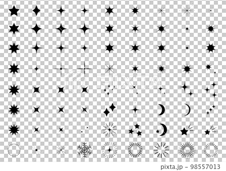 シンプルなキラキラのイラスト素材　背景イラスト素材 98557013