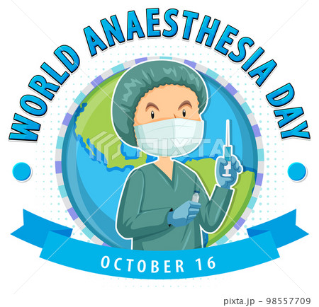 World Anaesthesia Day Logo Design 98557709