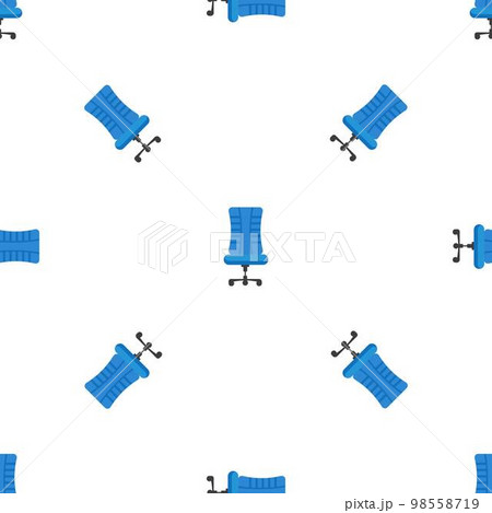 Interior desk chair pattern seamless background texture repeat wallpaper geometric vector 98558719