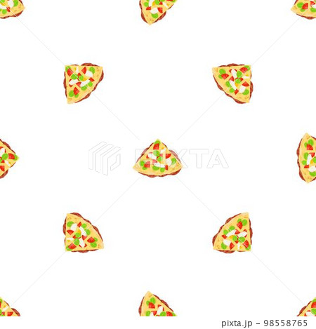 Quesadilla food pattern seamless background texture repeat wallpaper geometric vector 98558765