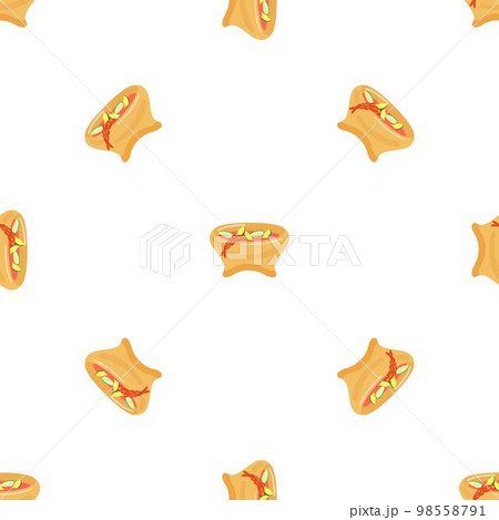 Chili con carne pattern seamless background texture repeat wallpaper geometric vector 98558791