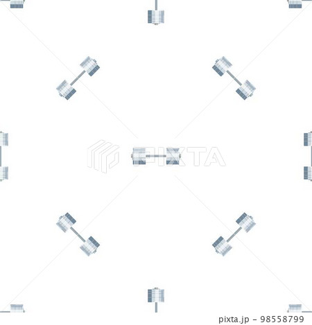 Steel dumbell pattern seamless background...のイラスト素材 [98558799] - PIXTA