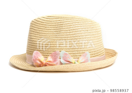 Straw hat isolated on white background 98558937