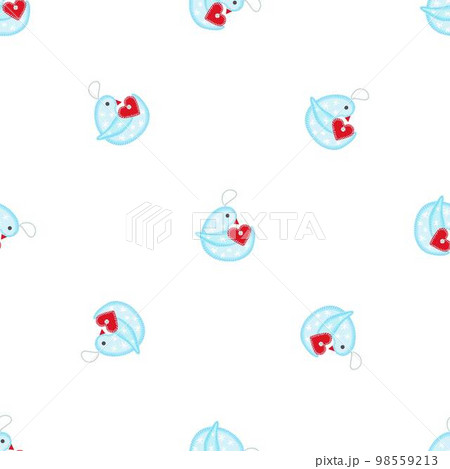 Bird Christmas tree toy pattern seamless background texture repeat wallpaper geometric vector Bird Christmas tree toy pattern seamless background texture repeat wallpaper geometric vector 98559213