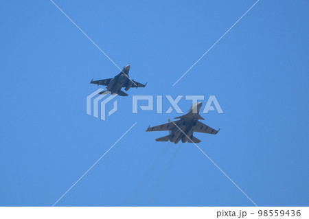 航空自衛隊F-2B&インド空軍スホーイSu-30MKI 航空自衛隊F-2B&インド空軍スホーイSu-30MKI 98559436
