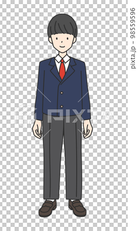 男子学生_全身 98559596