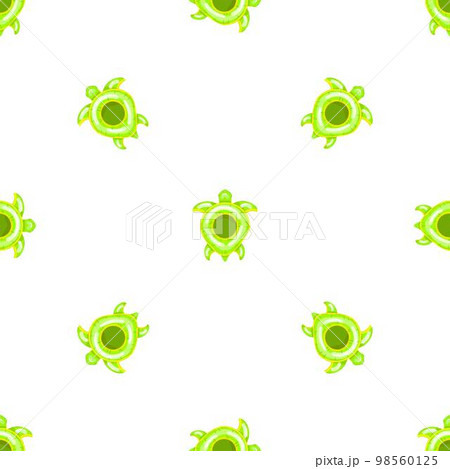 Inflatable turtle pattern seamless background texture repeat wallpaper geometric vector 98560125