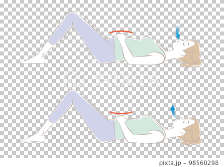 Belly breathing while sleeping Belly breathing while sleeping 98560298