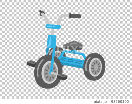 淺藍色兒童三輪車插畫 98560300