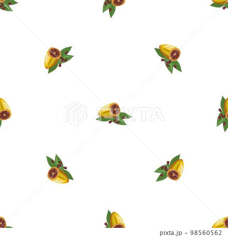 Tree cacao fruit pattern seamless background texture repeat wallpaper geometric vector Tree cacao fruit pattern seamless background texture repeat wallpaper geometric vector 98560562