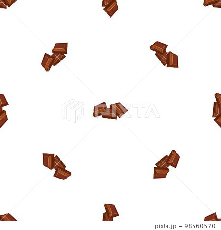 Chocolate square pattern seamless background texture repeat wallpaper geometric vector 98560570