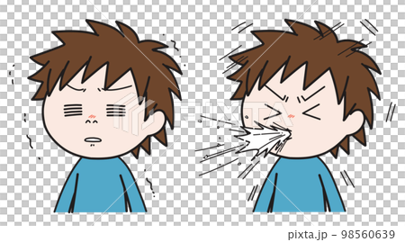 打噴嚏插圖集 98560639