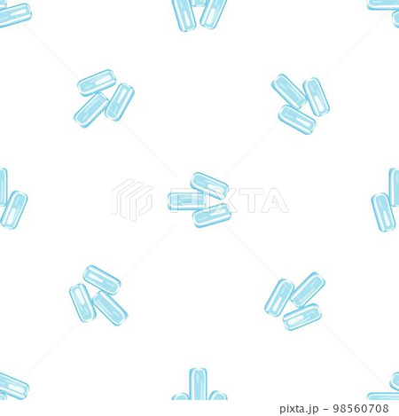 Ice gum pattern seamless background texture...のイラスト素材 [98560708] - PIXTA