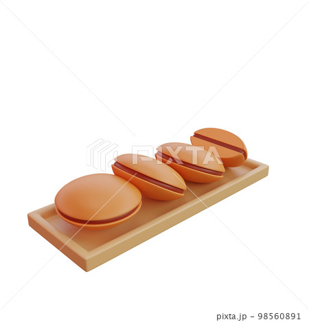 3d illustration of asian food Dorayaki 98560891