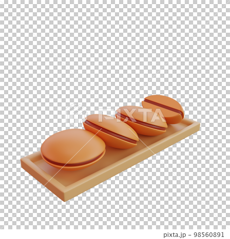 3d illustration of asian food Dorayaki 98560891