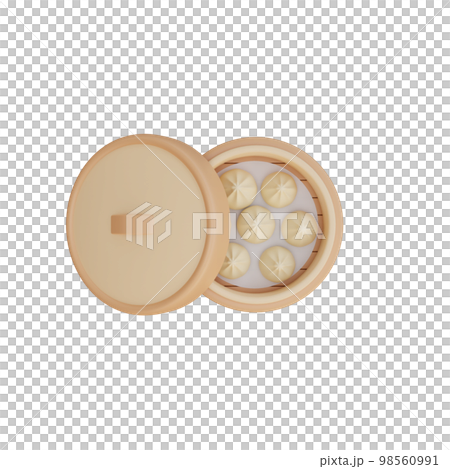 3d illustration of asian food Dumpling 98560991