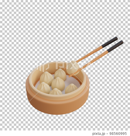 3d illustration of asian food Dumpling 98560995