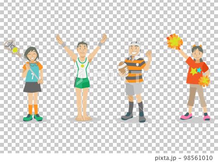 運動部に所属する学生たち 98561010