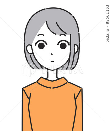 女性の表情 アイコン 目が点 女性の表情 アイコン 目が点 98561163