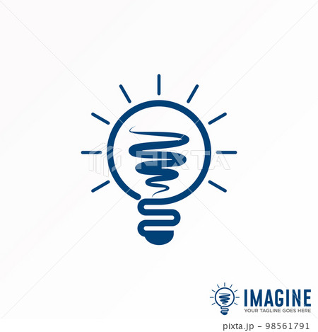 Lamp or Lighting with line image graphic icon logo design abstract concept vector stock. Can be used as a symbol related to intelligence or education 98561791