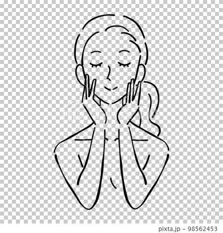 Women's skin care smile 98562453