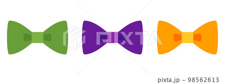 Bow Tie in flat style isolated 98562613