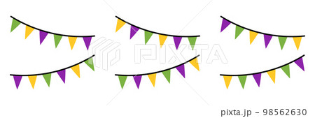 Garland in flat style isolated Garland in flat style isolated 98562630