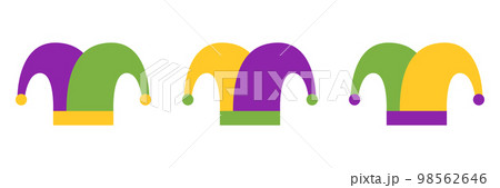 Carnival Hat in flat style isolated 98562646
