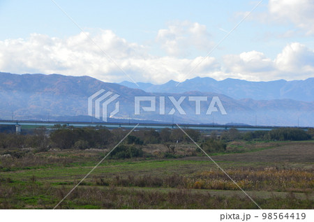 徳島平野（吉野川･左岸／徳島県上板町綾部） 98564419