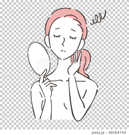 Female beauty skin care suffers 98564749