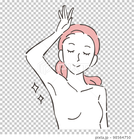 Female waste hair armpit beautiful 98564750