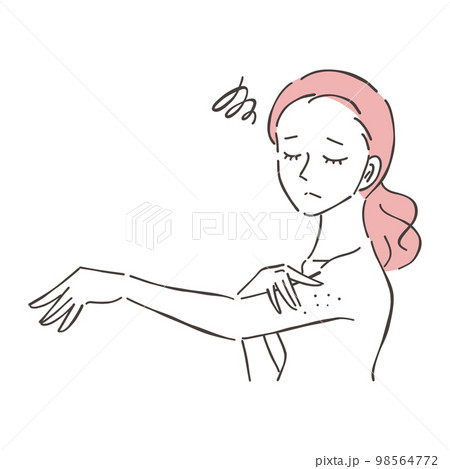 女性 腕 悩む 不満 女性 腕 悩む 不満 98564772