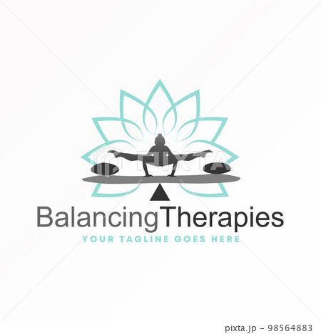 Siluet human woman body, lotus, and stone in balance position image graphic icon logo design abstract concept vector stock. Can be used as a symbol related to the meditation or therapy Siluet human woman body, lotus, and stone in balance position image graphic icon logo design abstract concept vector stock. Can be used as a symbol related to the meditation or therapy 98564883