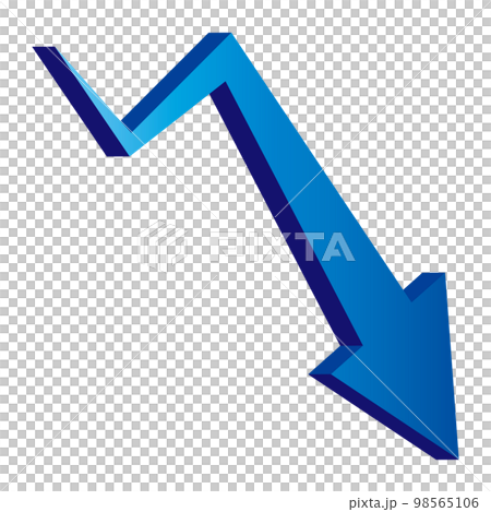 三維騰飛箭頭插畫之字形單品藍色 98565106