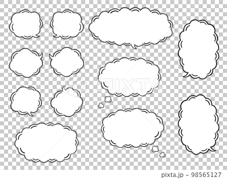 A set of balloons like clouds A set of balloons like clouds 98565127