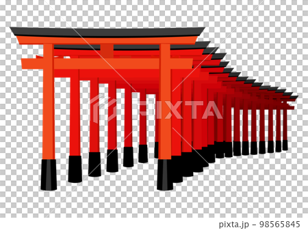 An approach with many torii gates 98565845