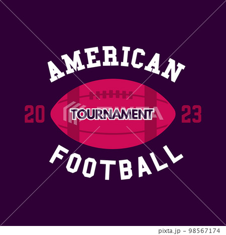 Football Athletic T-shirt Design Stock Vector - Illustration of