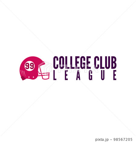 American football team college badges logos Vector Image