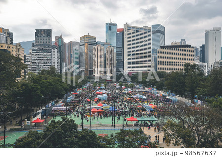 21 Jan 2023 Traditional chinese lunar new year fair in Hong Kong 98567637