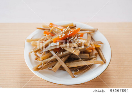 野菜のおかず きんぴらごぼう 野菜のおかず きんぴらごぼう 98567894