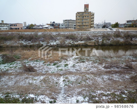 天白川 雪景色 天白川 雪景色 98568676