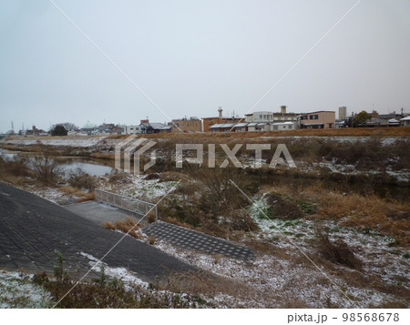 天白川 雪景色 天白川 雪景色 98568678